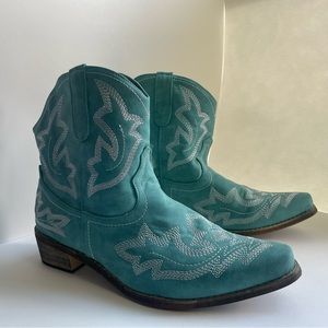 Blue Cowboy Boots (teal turquoise like color)